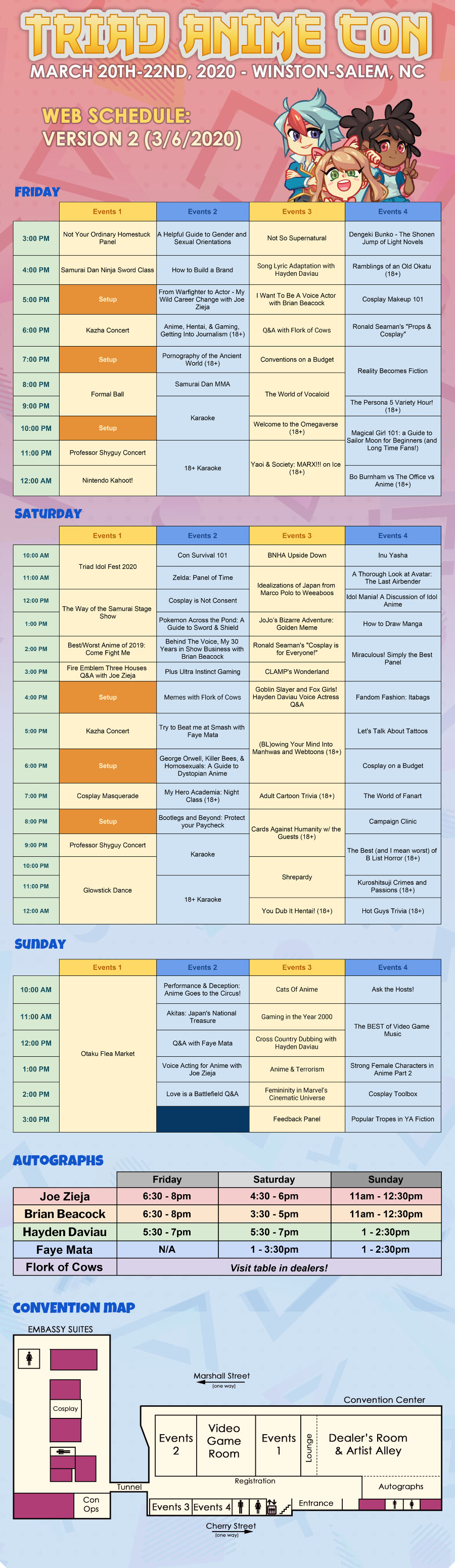 Anime Expo 2014 Schedule Guidebook